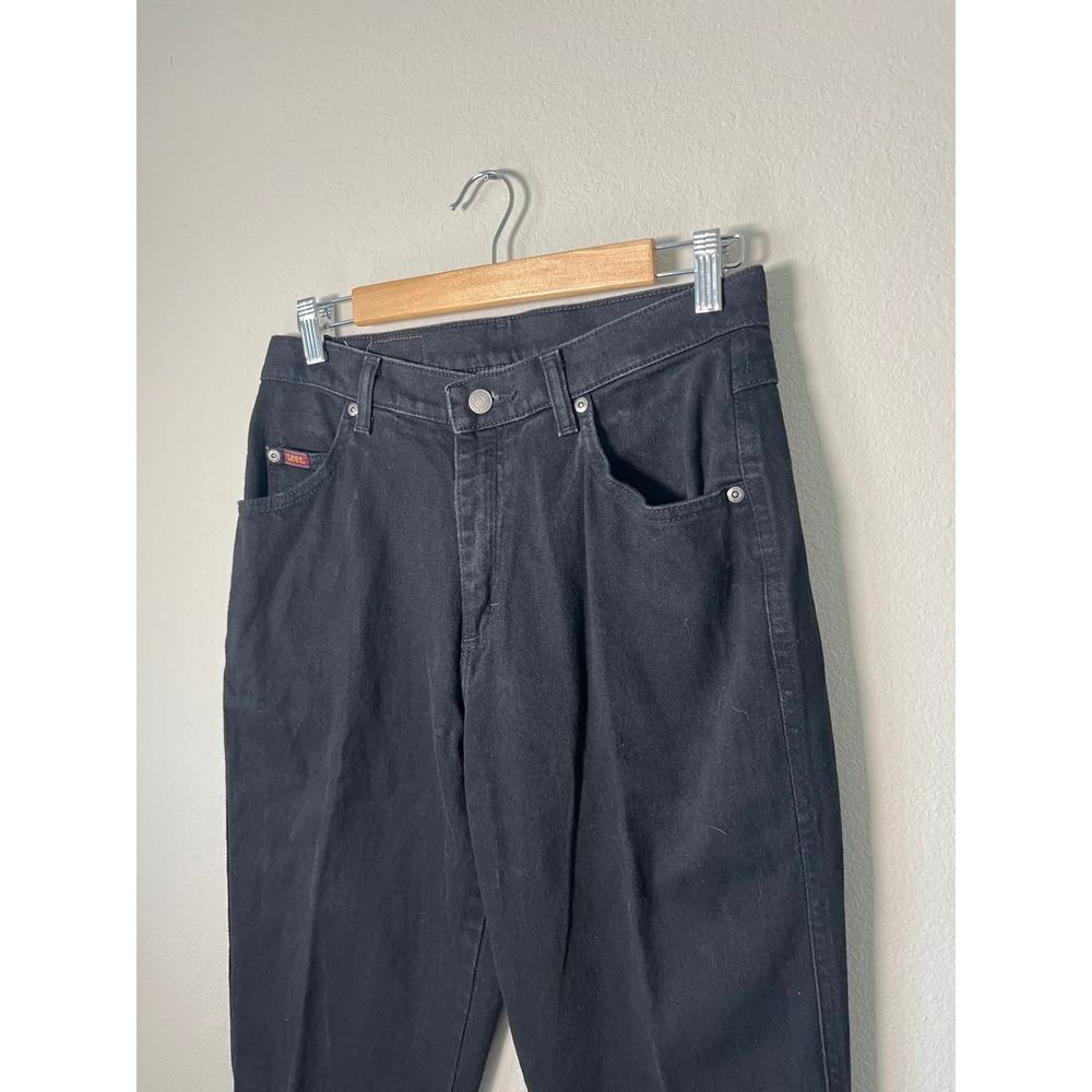 Lee Vintage High Waisted Black Straight Leg Jeans Size 10 L 3058501 Cotton Blend - Picture 2 of 5